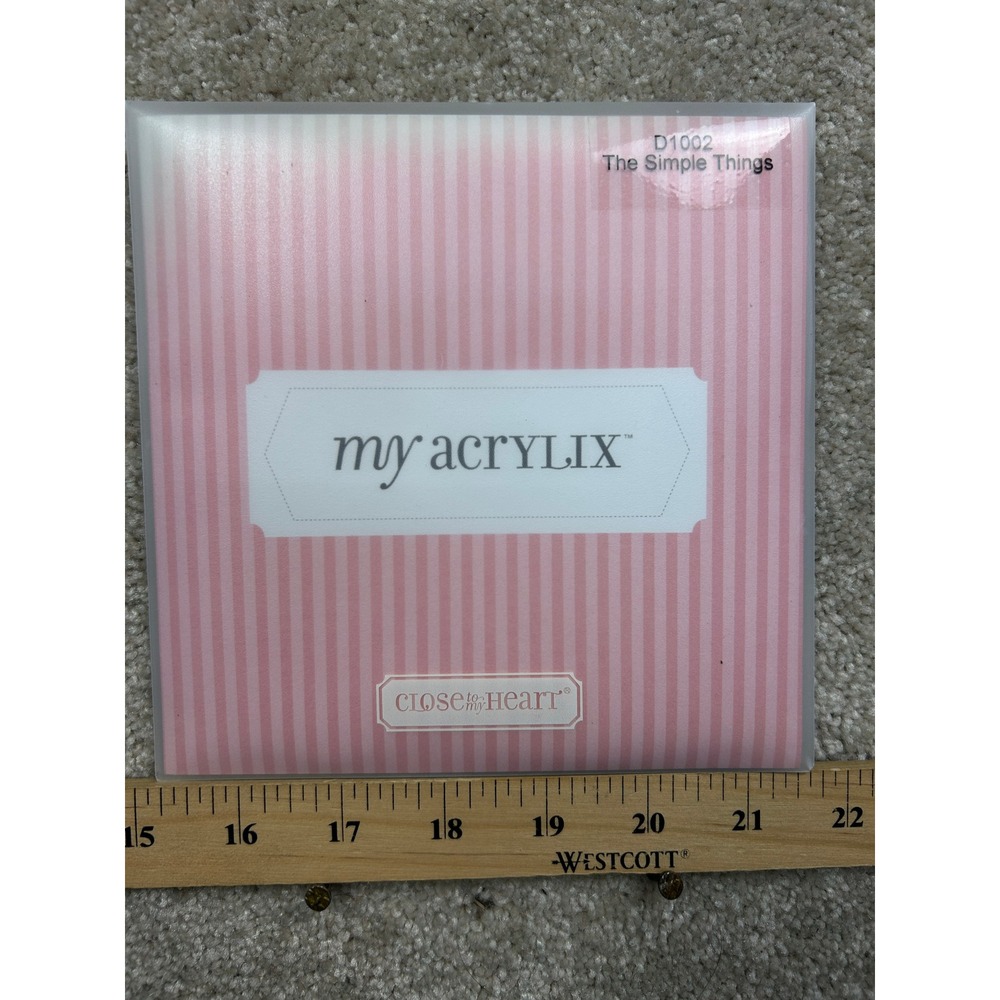 Close To My Heart The Simple Things D1002 My Acrylix Clear Stamps Quotes
